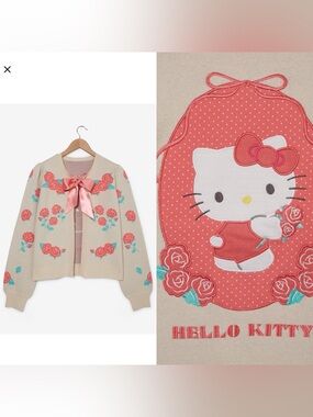 🩷PRICE FIRM🩷 NWOT Boxlunch Sanrio Hello Kitty Retro Floral Tie
Women's Cardigan